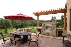 Empire Carol Rose Outdoor Fireplace