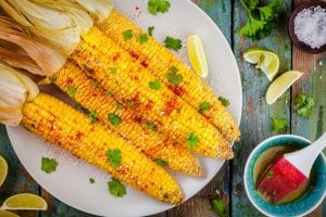 Grilled Corn with Hoisin-Orange Butter