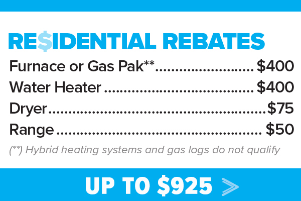 Natural Gas Heating System Rebates