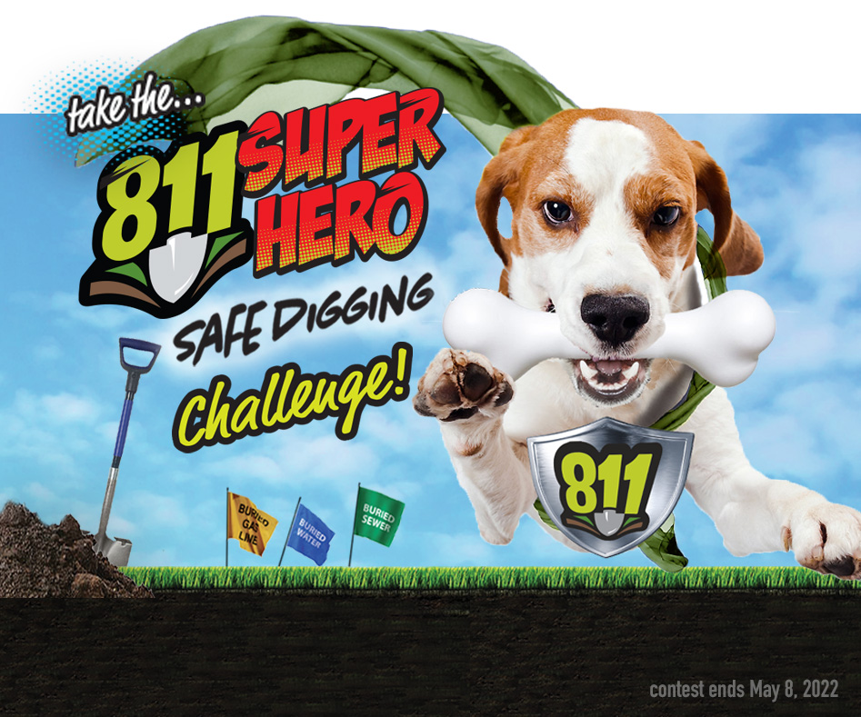 take the 811 super hero safe digging challenge